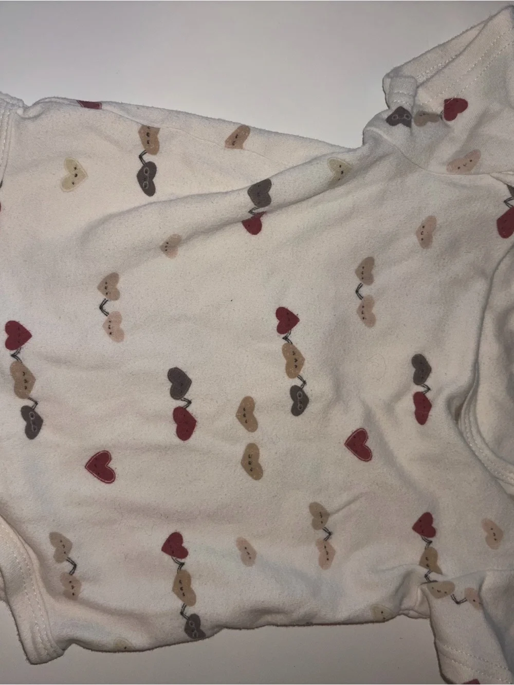 Soft Cotton Baby One-Piece Bodysuit Set — Pink, Cream & Tan
